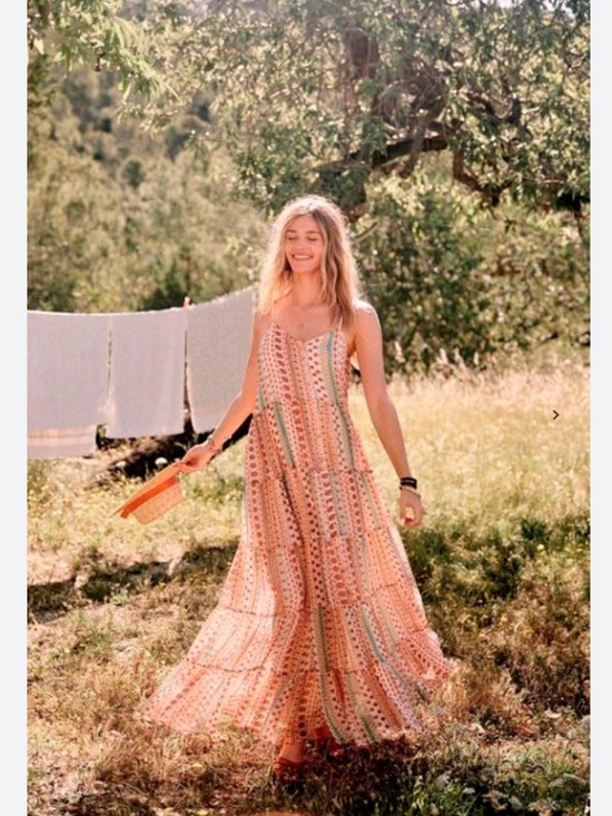 Sezane Dresses & Skirts - Sézane Boho Floral Ama Maxi V-Neck Sleeveless Sundress